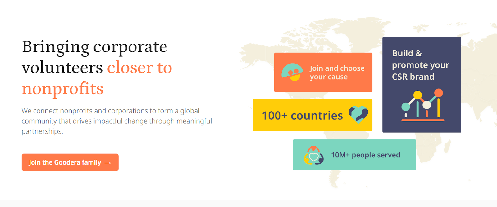 Goodera connecting corporate volunteers with nonprofits to drive global social impact