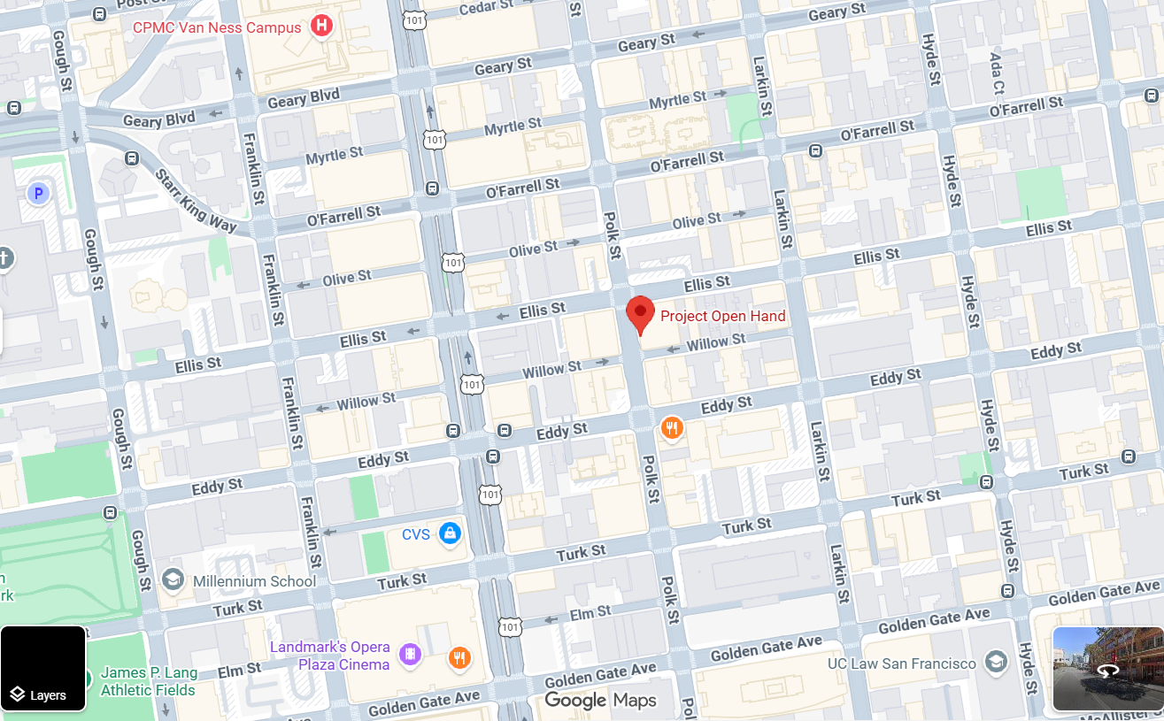 Project Open Hand meal packaging and delivery