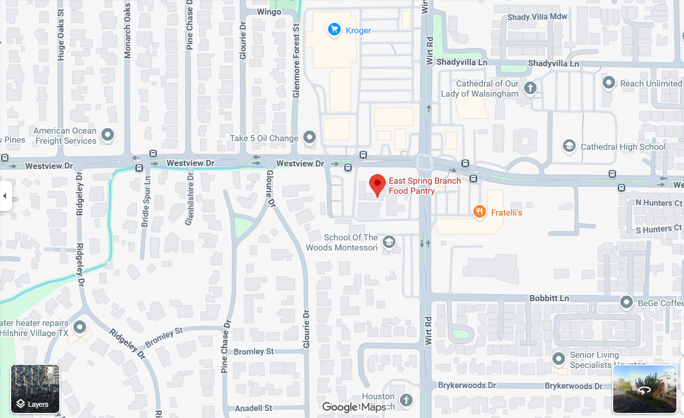 East Spring Branch Food Pantry distribution