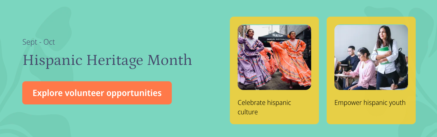 Goodera's corporate volunteering catalog to support Hispanic Heritage month