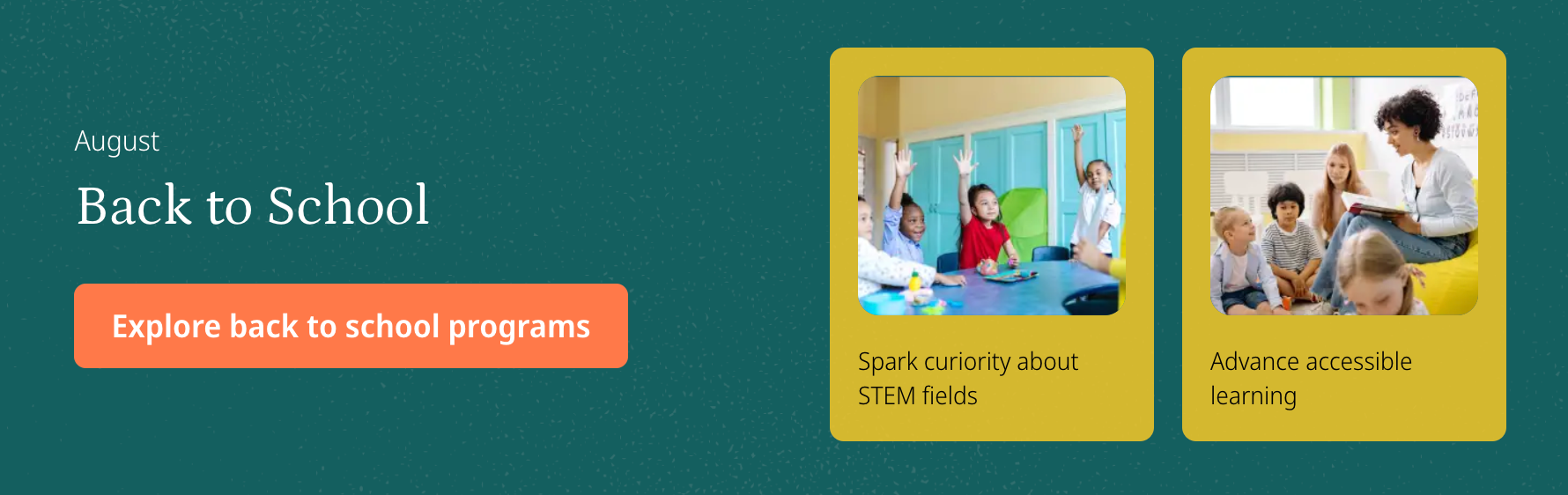 Goodera's volunteering catalog for Back-to-School Month