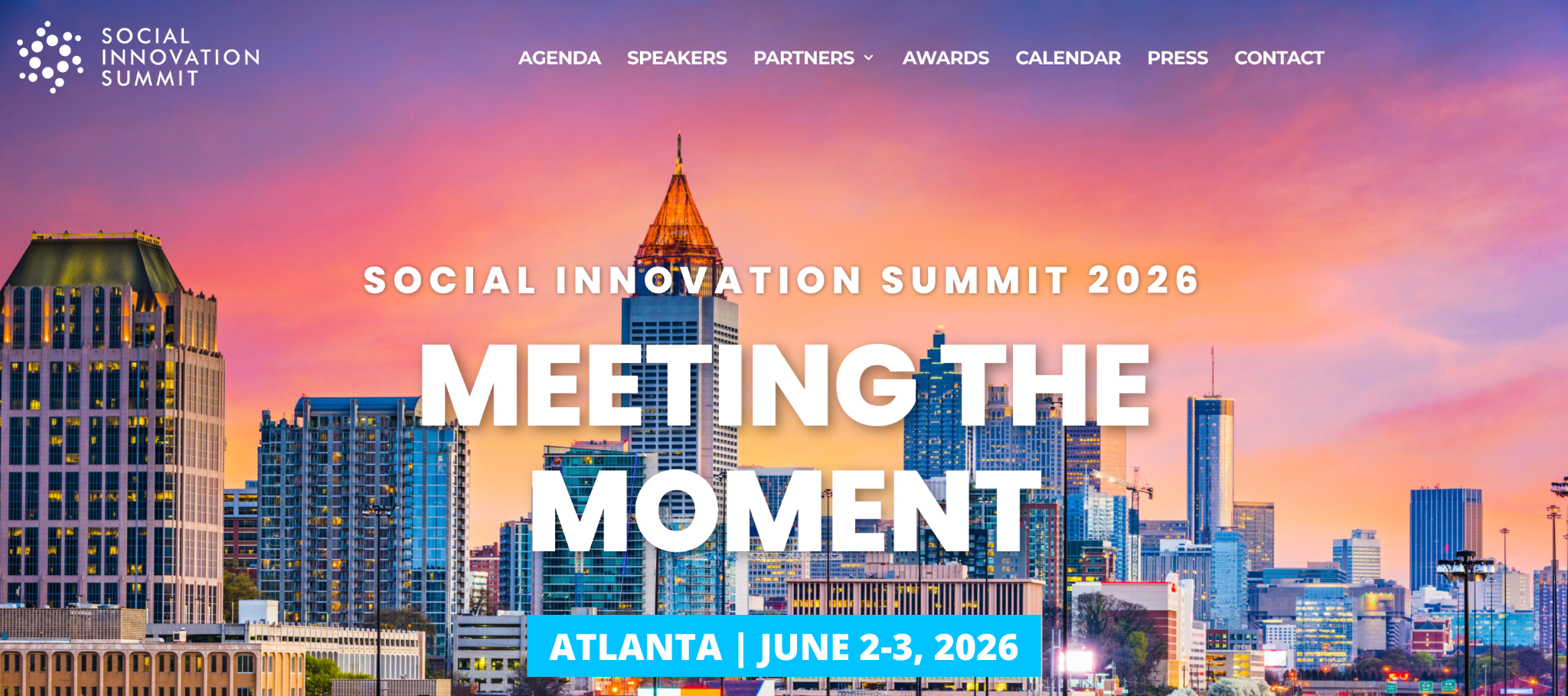 the hero banner for Social Innovation Summit 2026