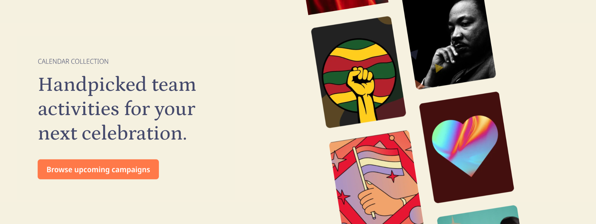 Goodera's volunteering catalog banner