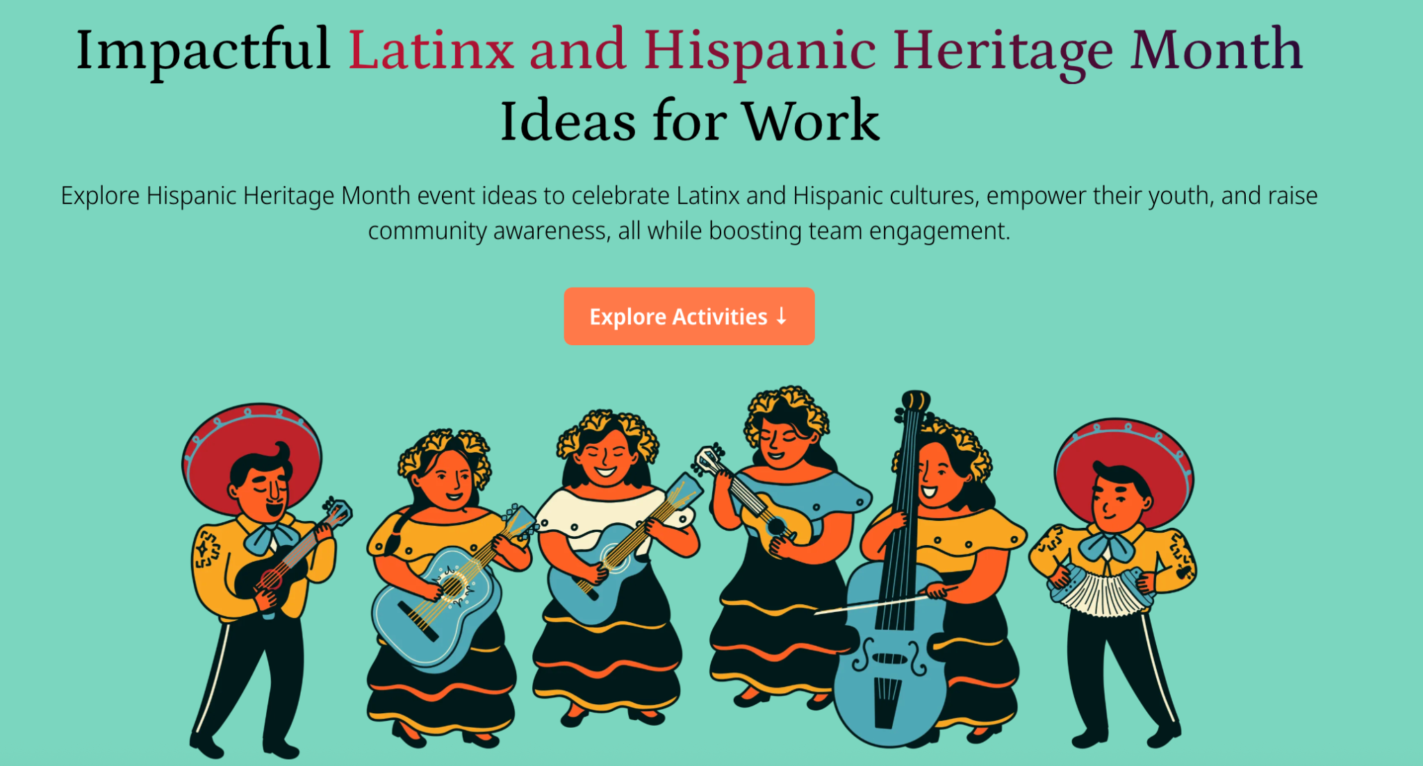 Goodera's hispanic heritage month volunteering catalog