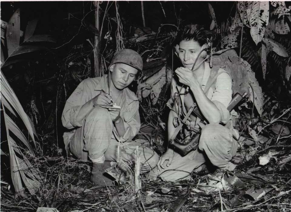 navajo men employed as code talkers in the world war II