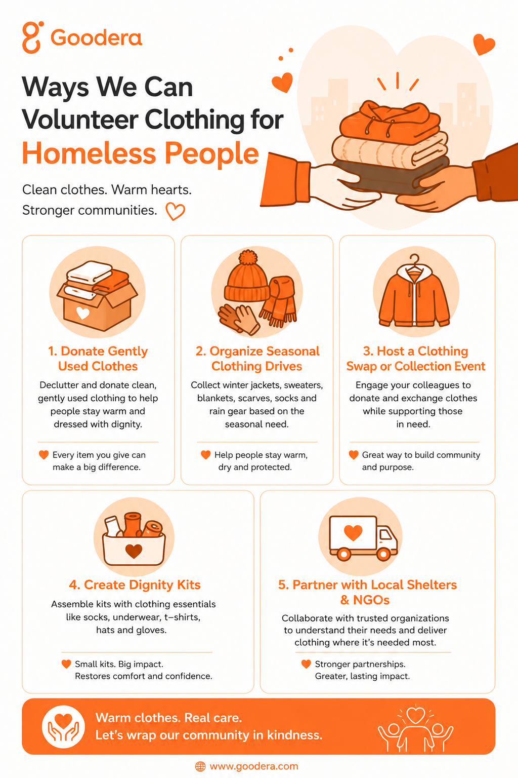 Ways to volunteer for clothes