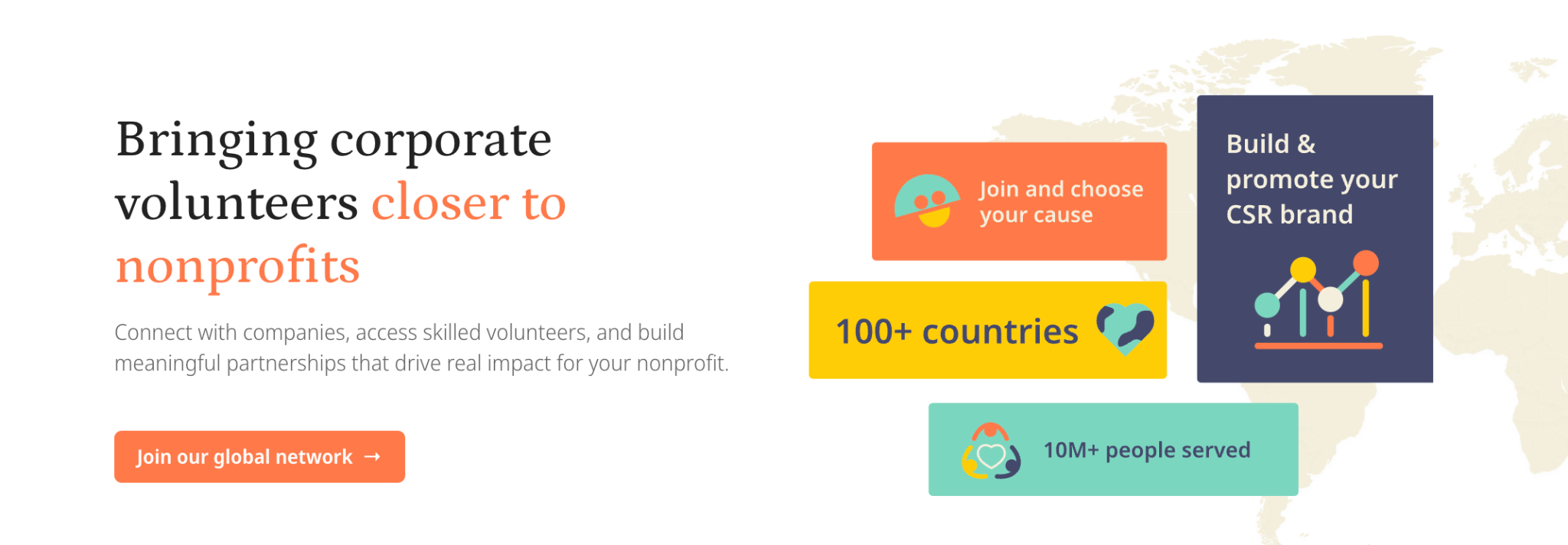 Goodera's nonprofit network page banner