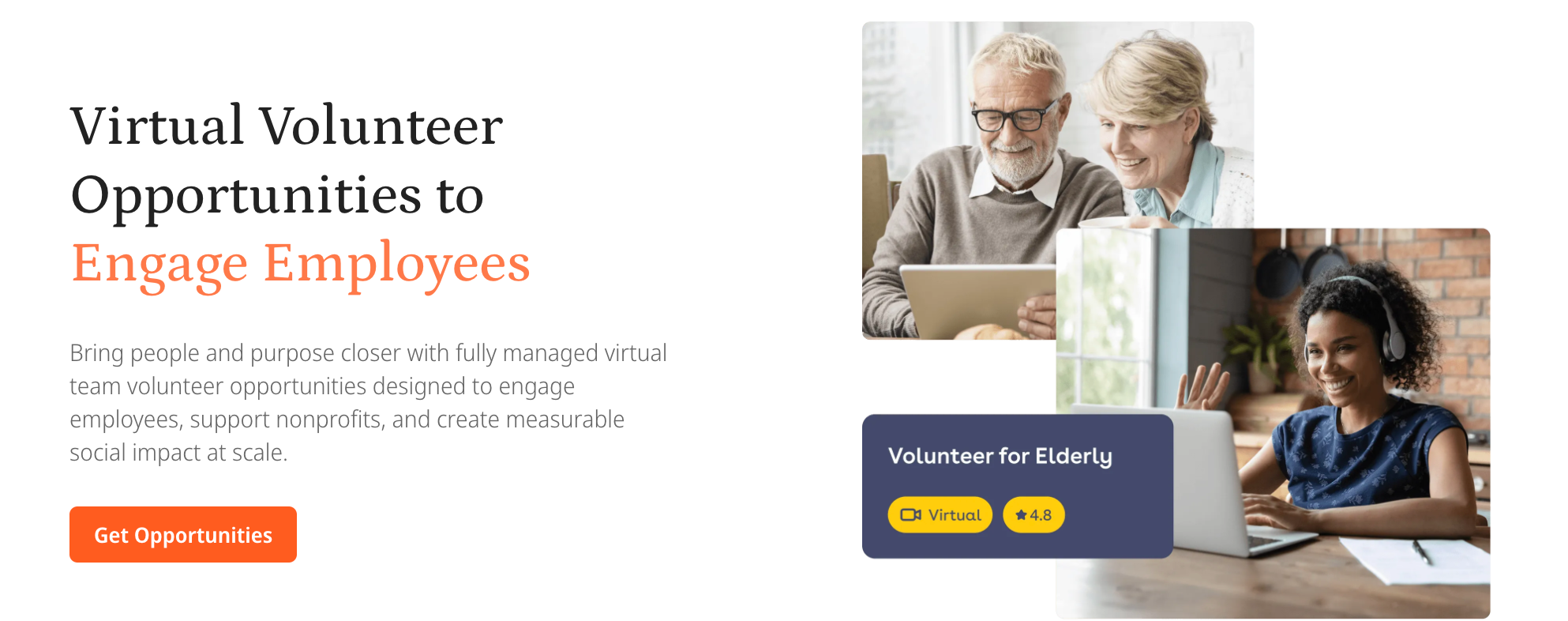 Goodera's virtual volunteering activity catalog