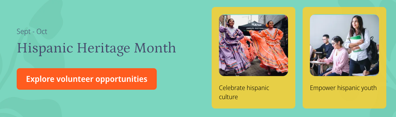 Goodera's Hispanic Heritage Month volunteering catalog