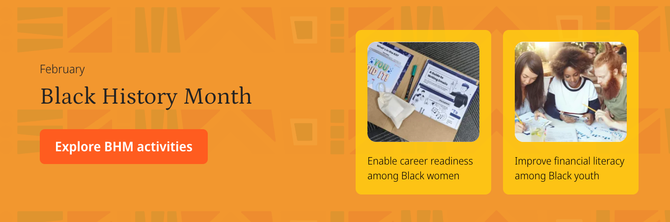 Goodera's Black History Month volunteering catalog