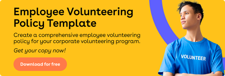 corporate volunteering policy template