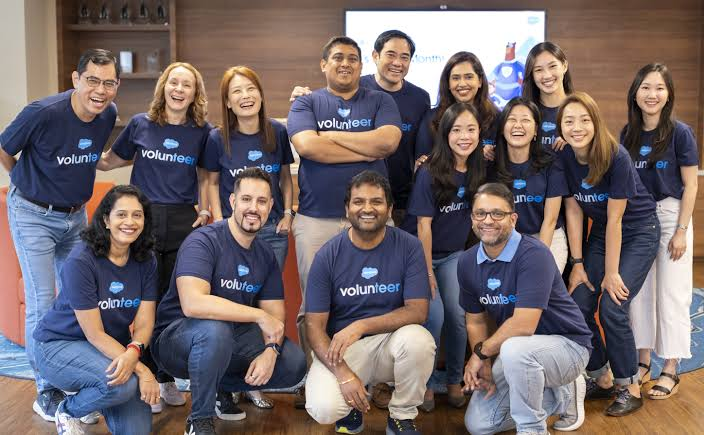 Salesforce Pro Bono Program volunteers