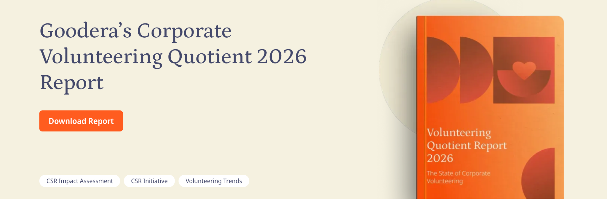 Goodera's corporate volunteering quotient report for 2026