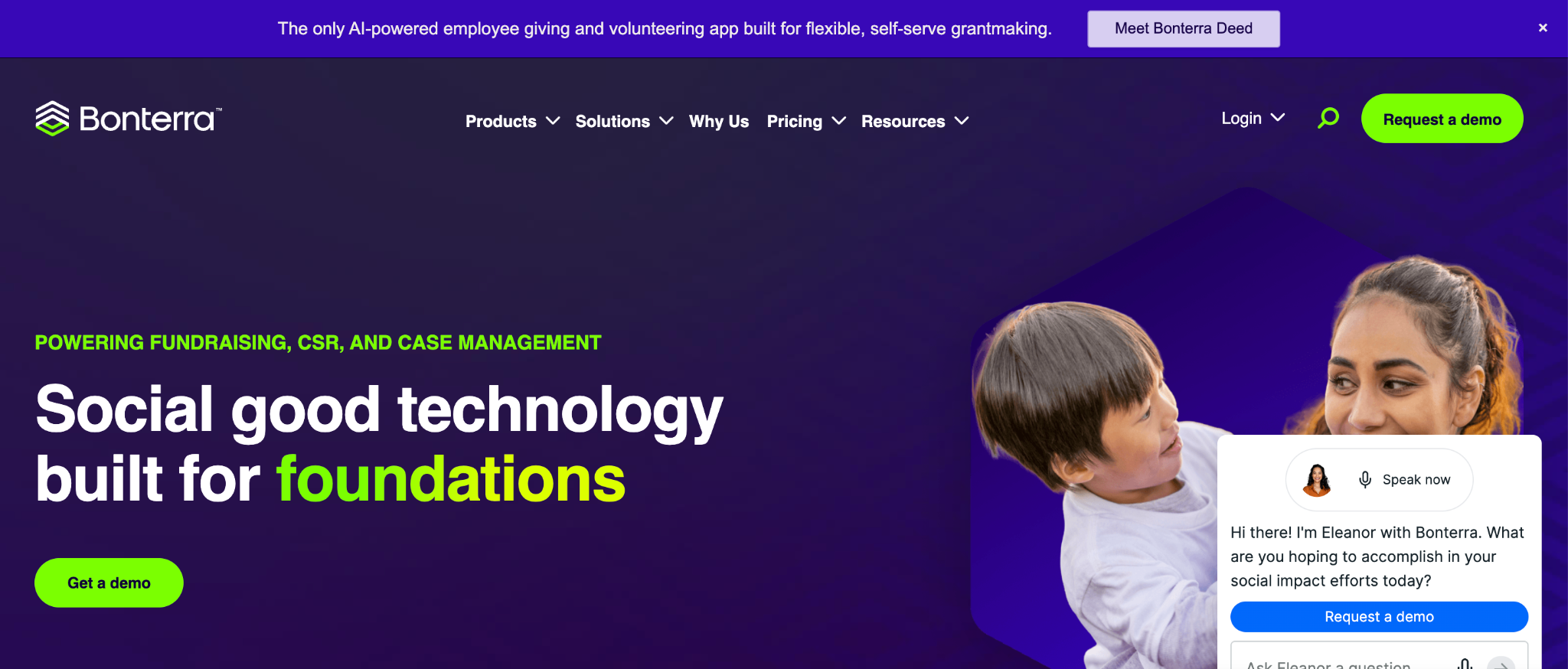 Bonterra's website banner