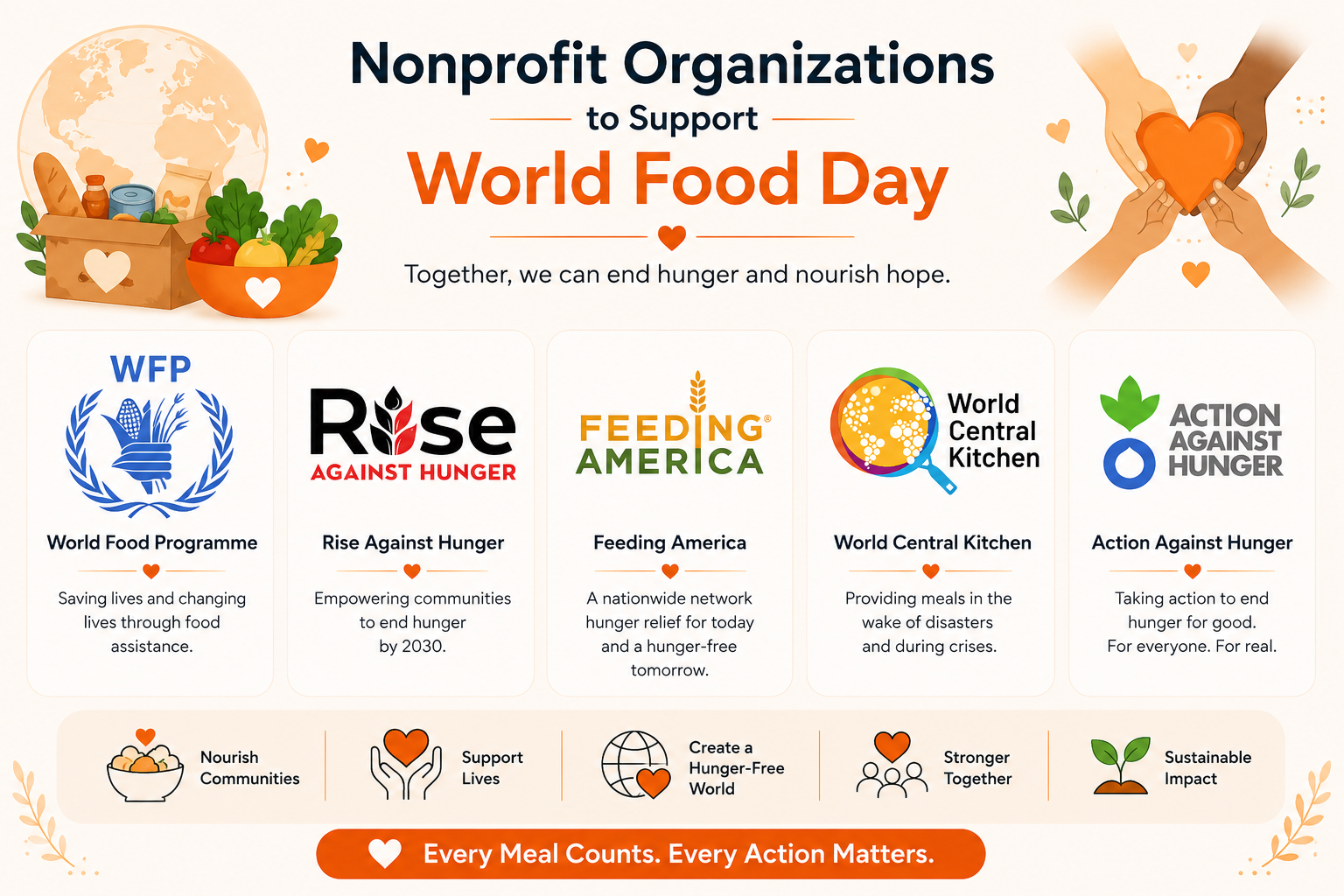 Nonprofit Organizations to Support on World Food Day