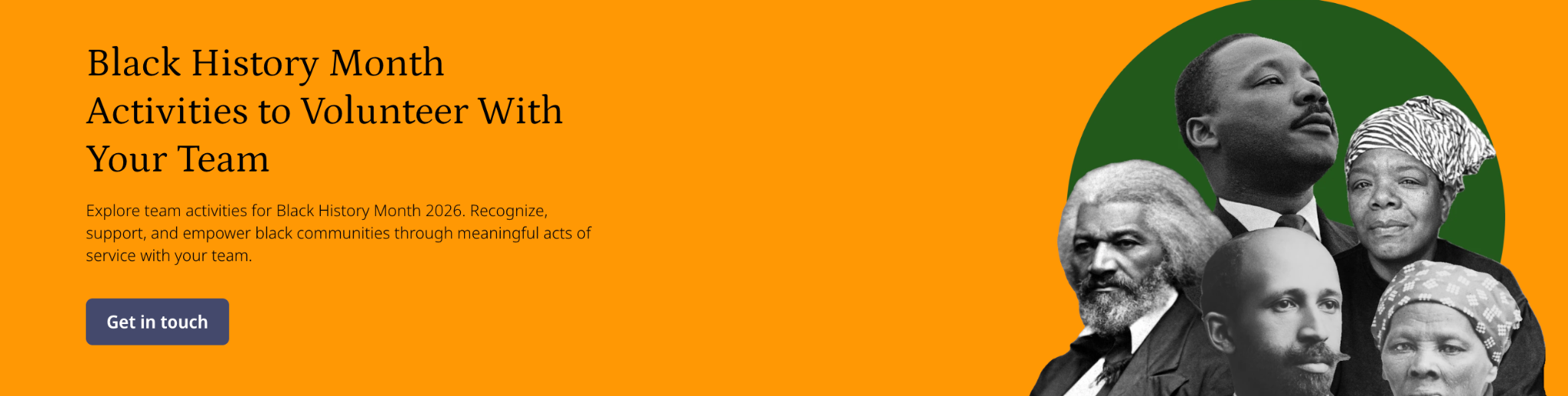 Goodera's corporate volunteering catalog for Black History Month