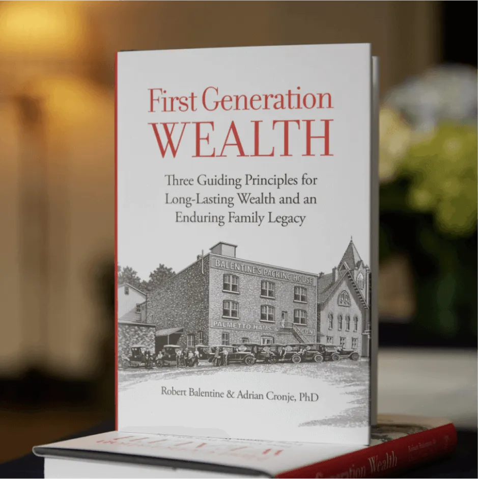 First Generation Wealth Book Cover guiding principles for long-lasting wealth