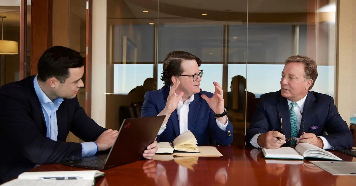Family Office Team meeting with clients to discuss their future and legacy to best serve their family