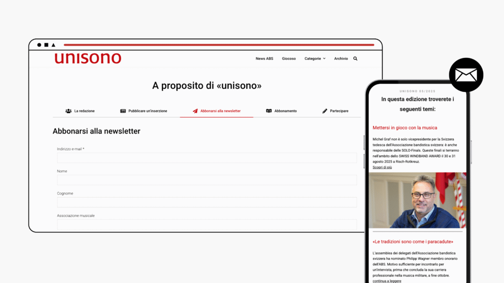 Mockup di una schermata