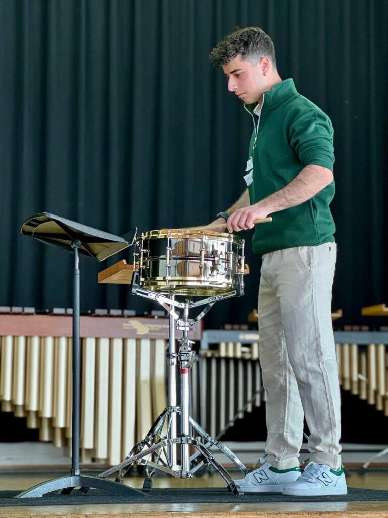 Jari Brunner am Snare Drum