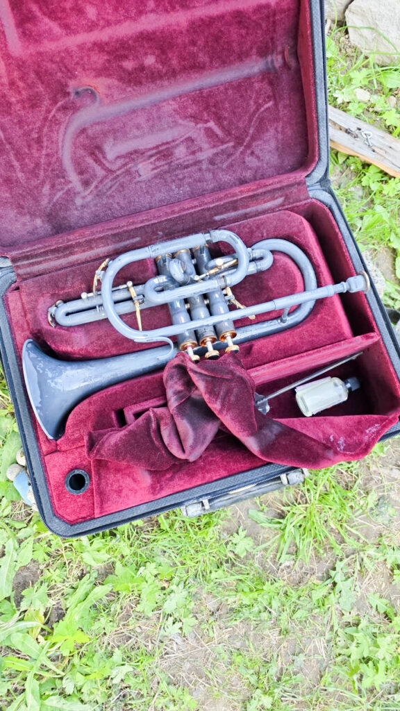 Un cornet totalement détruit par l'eau