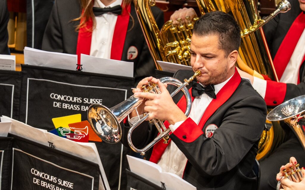 Musiker am Flügelhorn