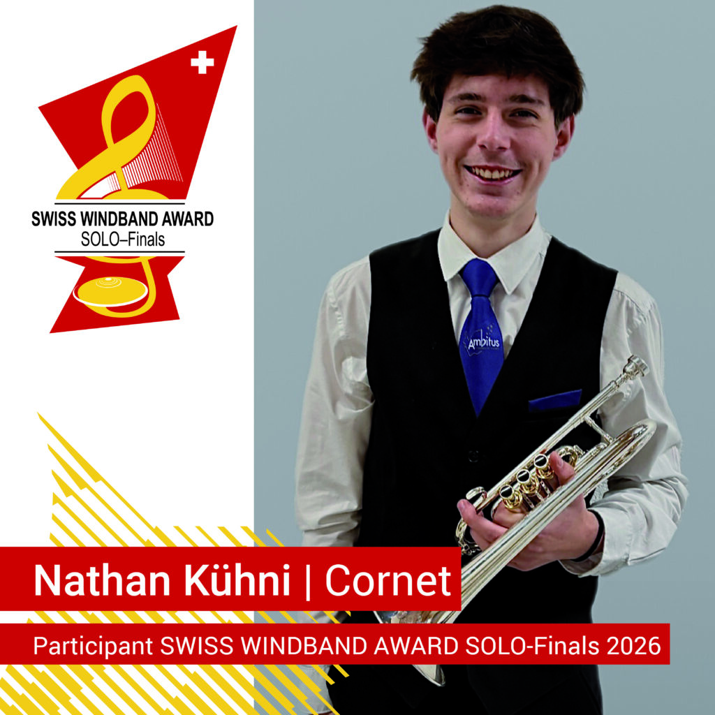 Nathan Kühni mit Cornet im Design «SOLO-Finals»