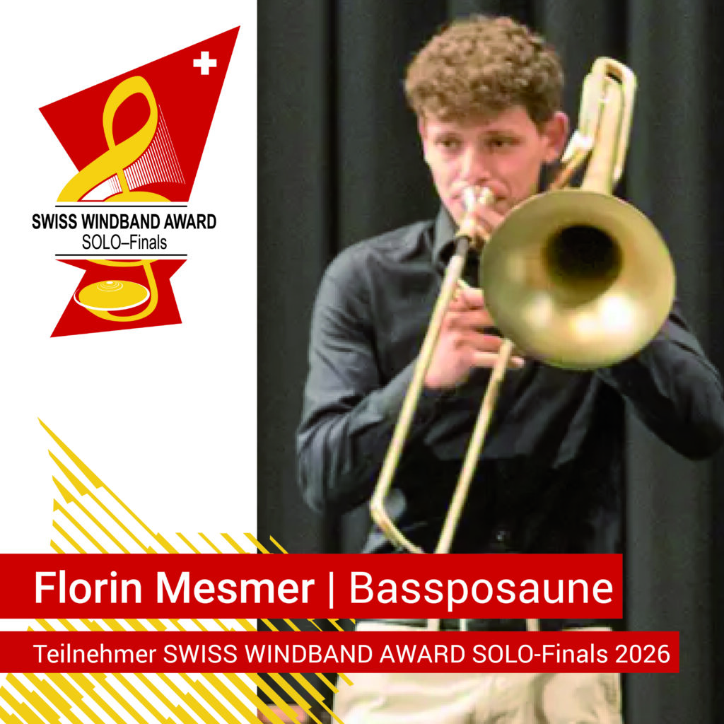 Florin Mesmer mit Bassposaune im Design «SOLO-Finals»