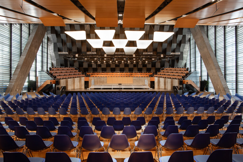 Blick in den Konzertsaal des Kongresshauses