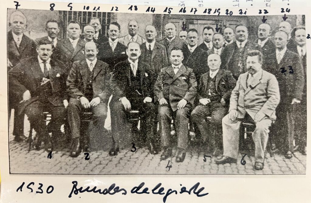 Die Gründerväter des BDB, 1930