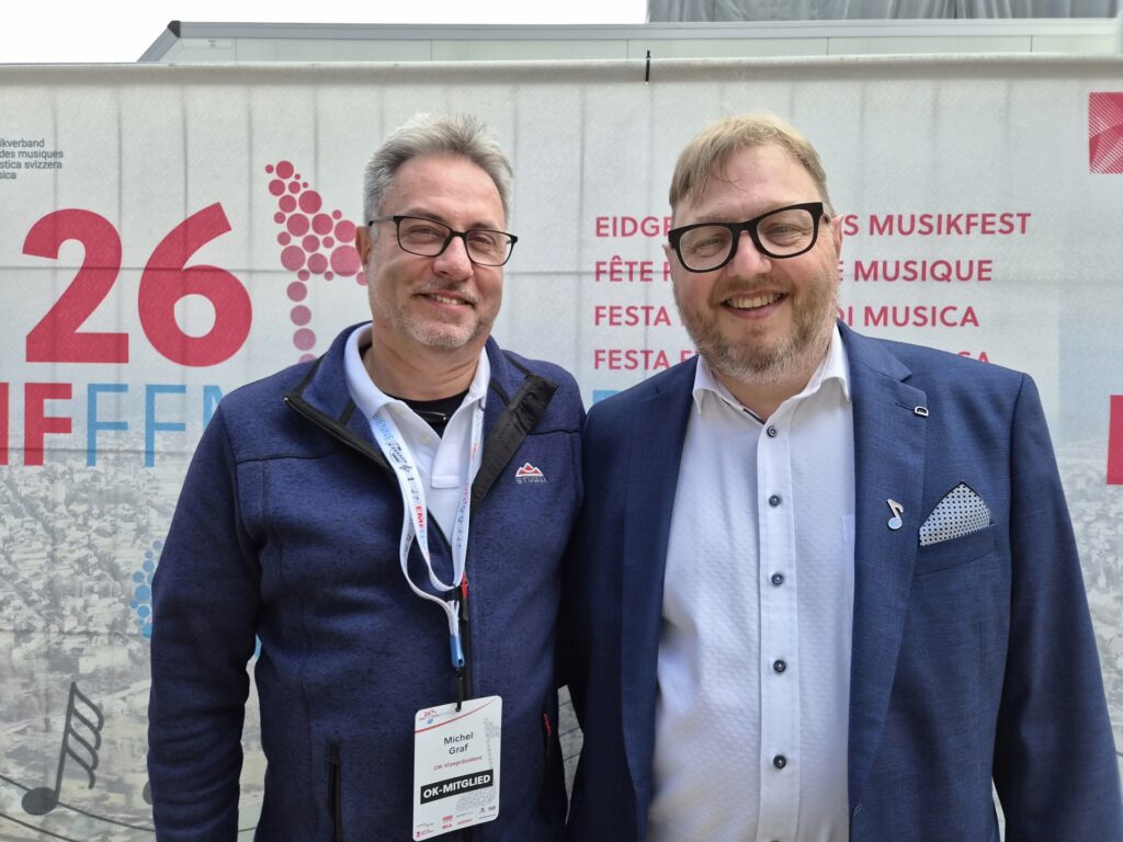 Michel Graf (l.) und Hanspeter Frischknecht