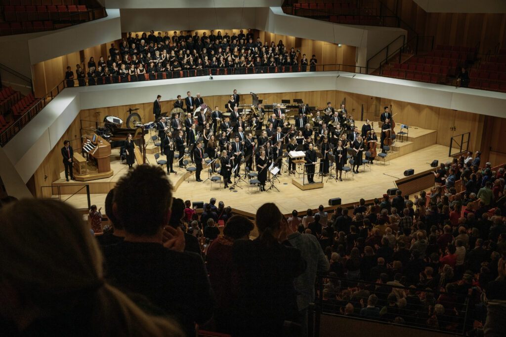 Andrea Barizza con la Dresdner Bläserphilharmonie dal punto di vista del pubblico