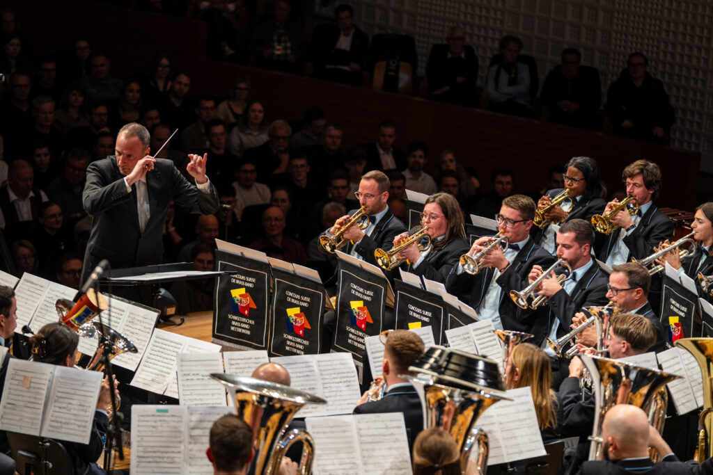 Valaisia Brass Band auf der Bühne