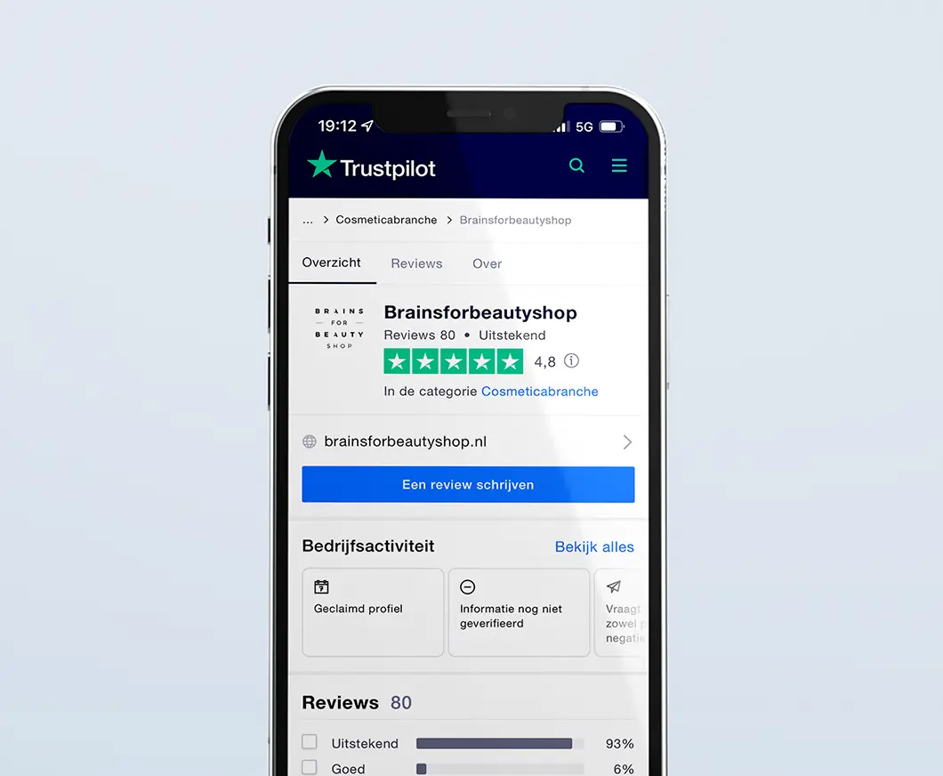 Dashboard mockup