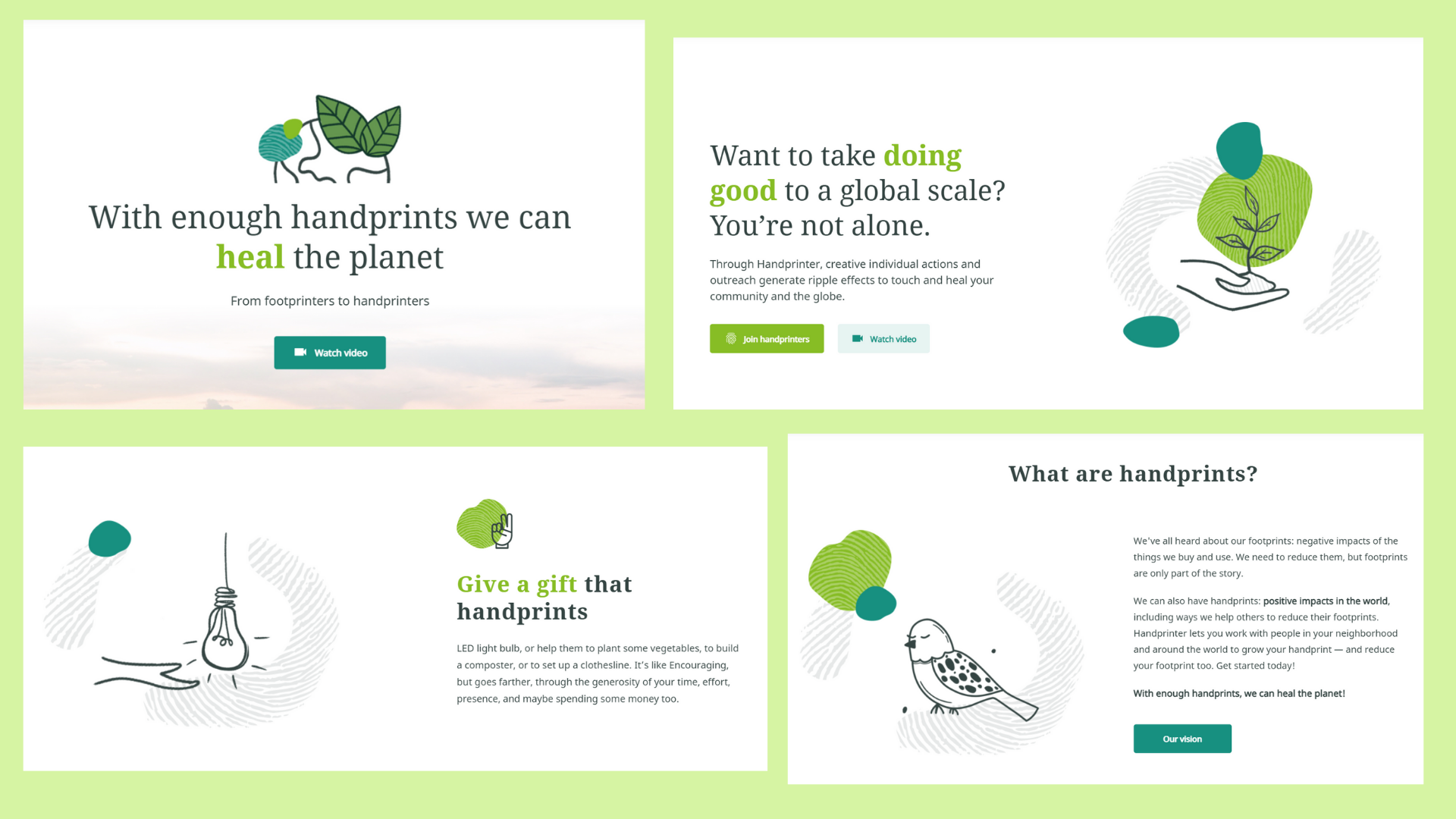 example of unity in web design