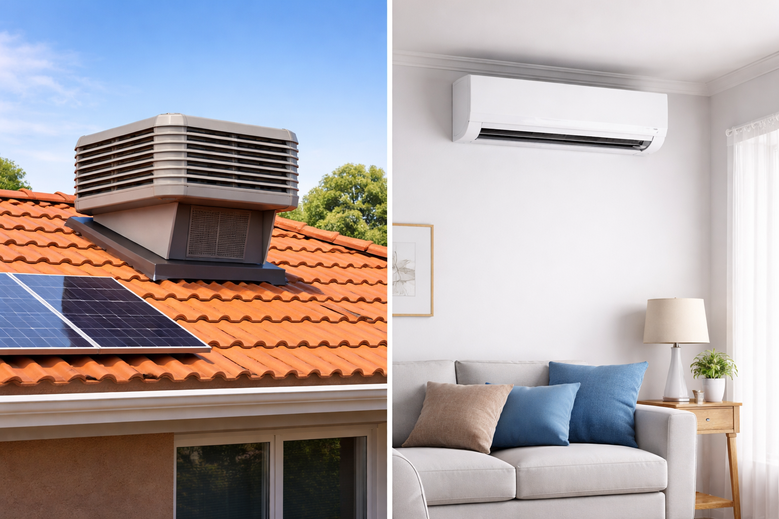Evaporative Cooling System vs Air Conditioning