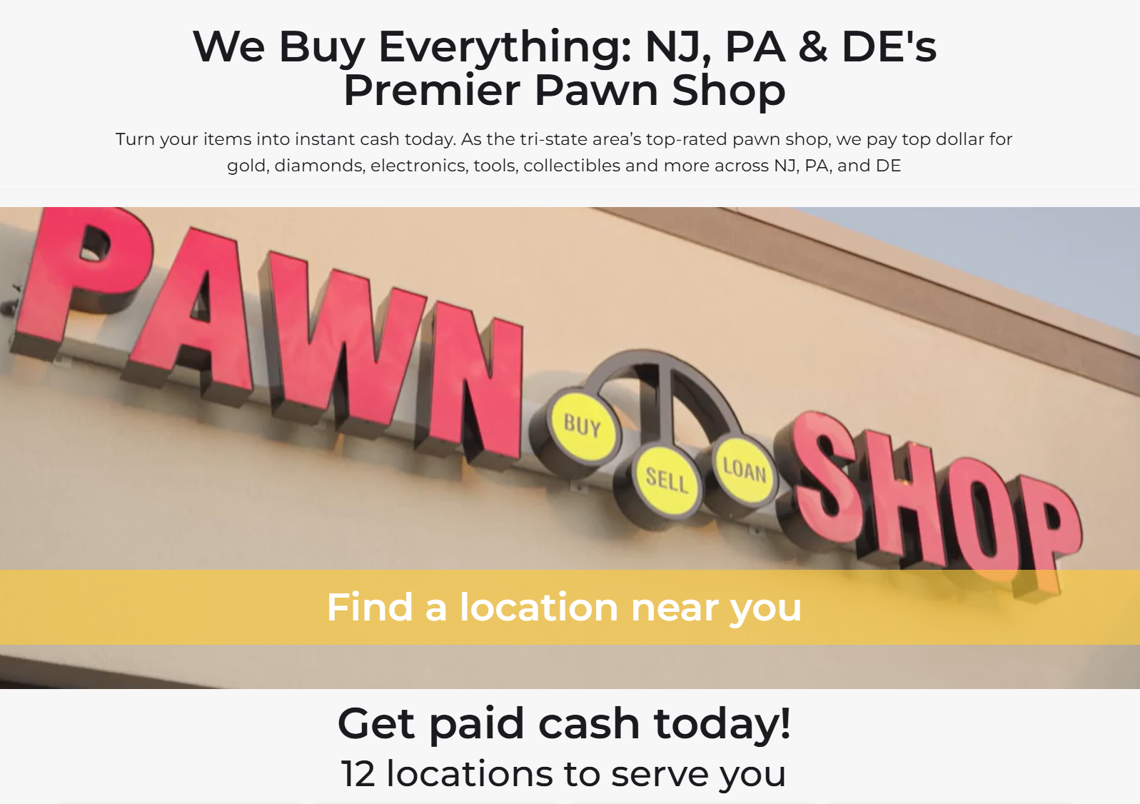 We Buy Everything Pawn Shop | Gold, Tools & Electronics in NJ, PA, DE We Buy Everything Pawn Shop | Gold, Tools & Electronics in NJ, PA, DE