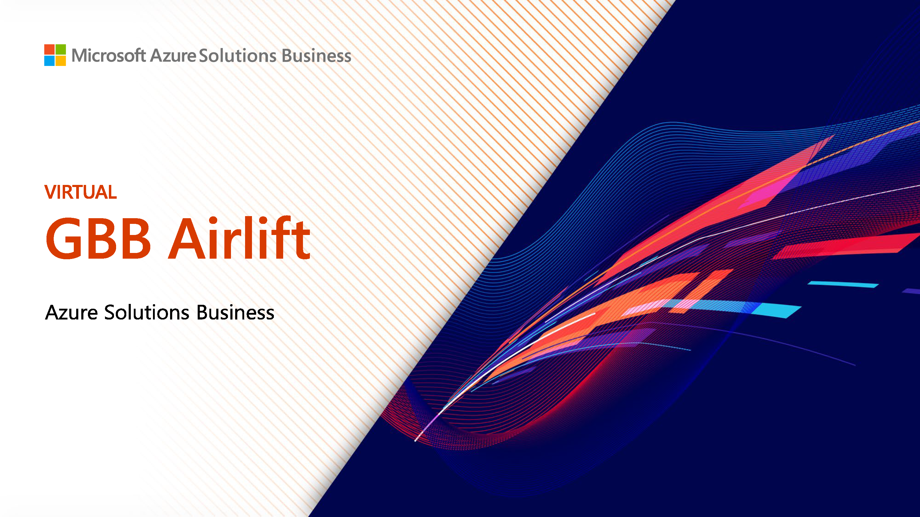 Cloud services event branding | Microsoft Azure event signage branding design for Airlift event | Presentation design portfolio | Silver Fox Productions