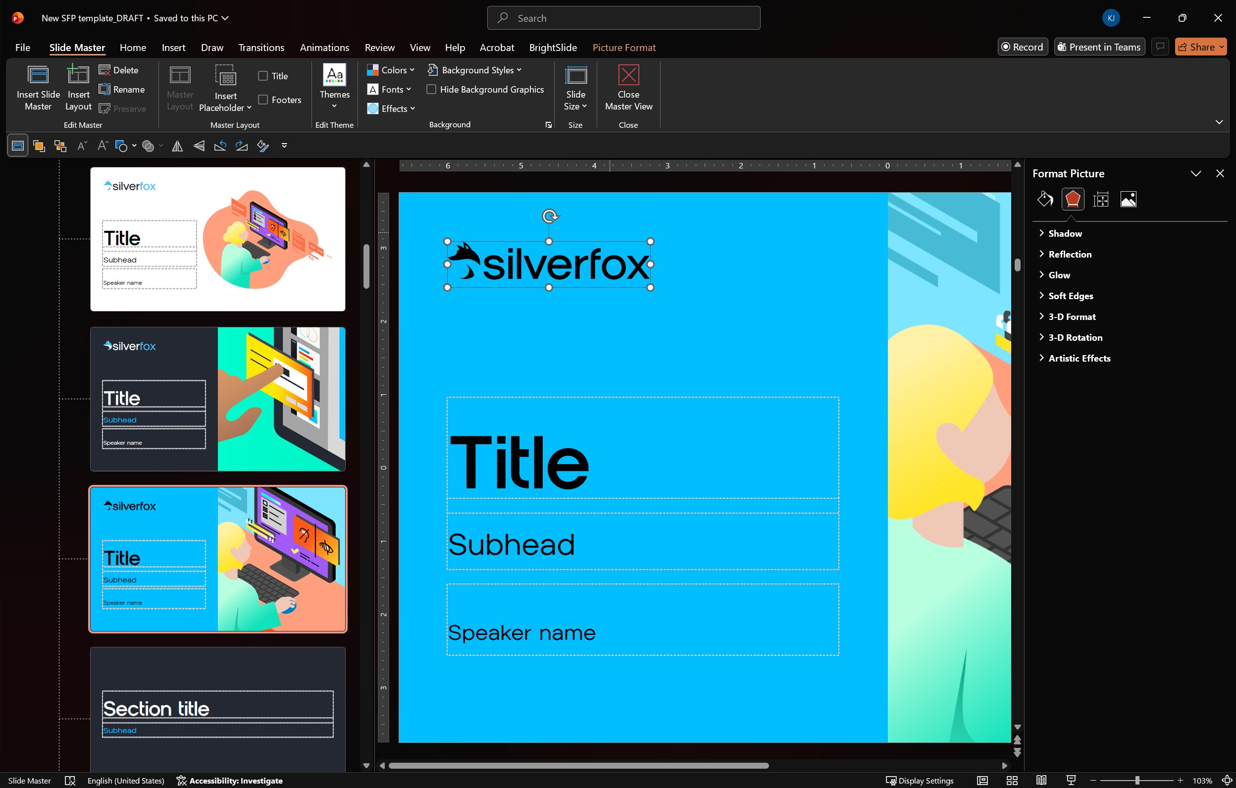 Different fonts in a visual layout