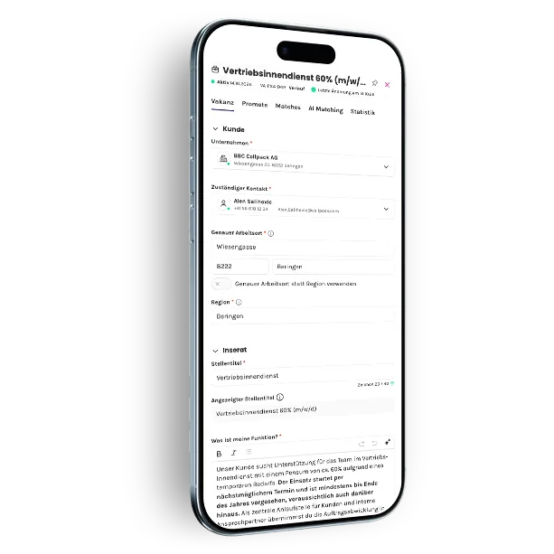 universaljob.ch smartphone