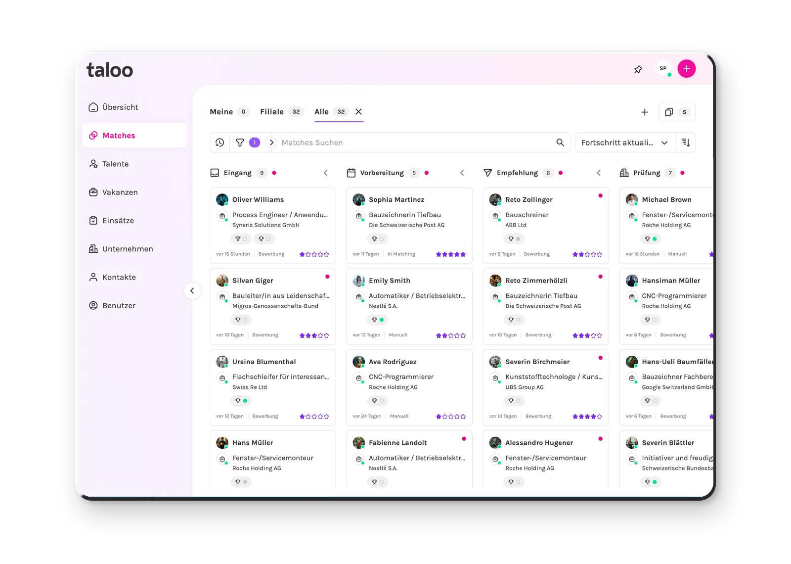 universaljob.ch desktop