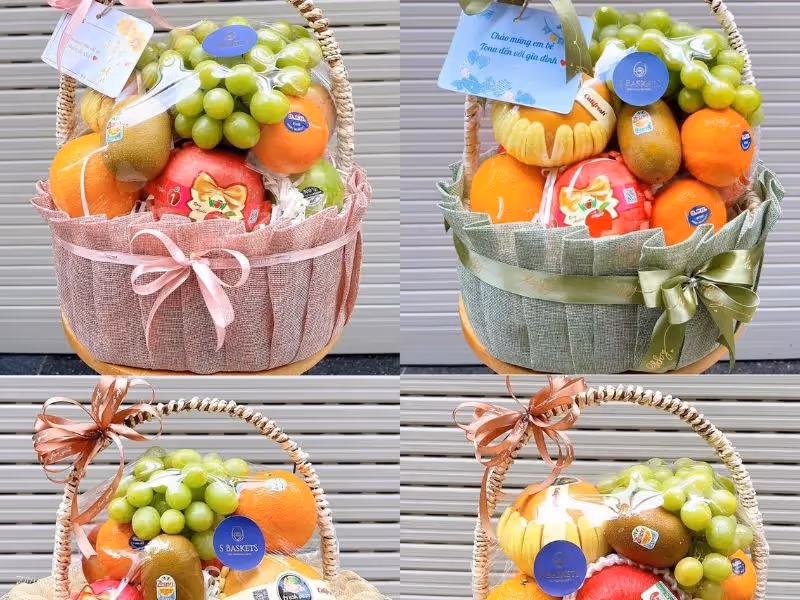 Giỏ Hoa Quả Long Điền