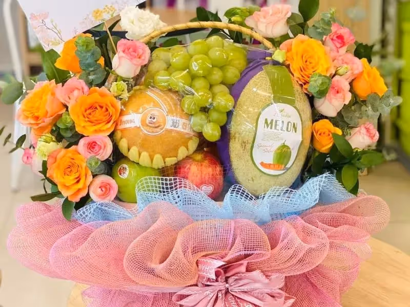 Tiệm Giỏ Hoa Quả Kon Rẫy