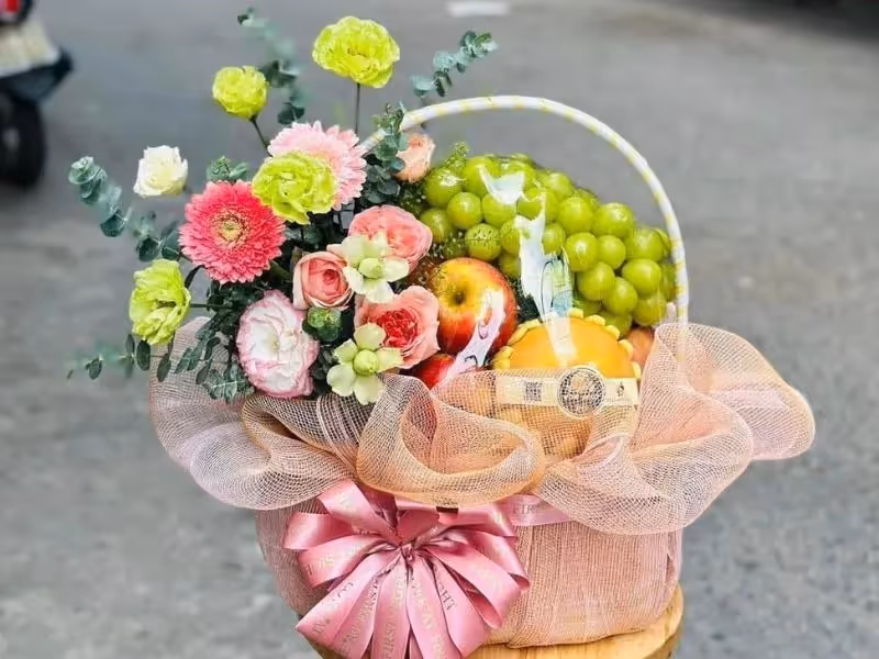 Tiệm Giỏ Hoa Quả Uy Tín Giá Rai 