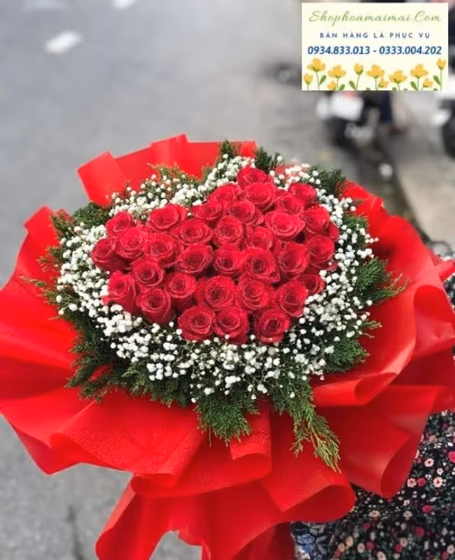 Hoa Tặng Ngày Valentine Trắng 14/3