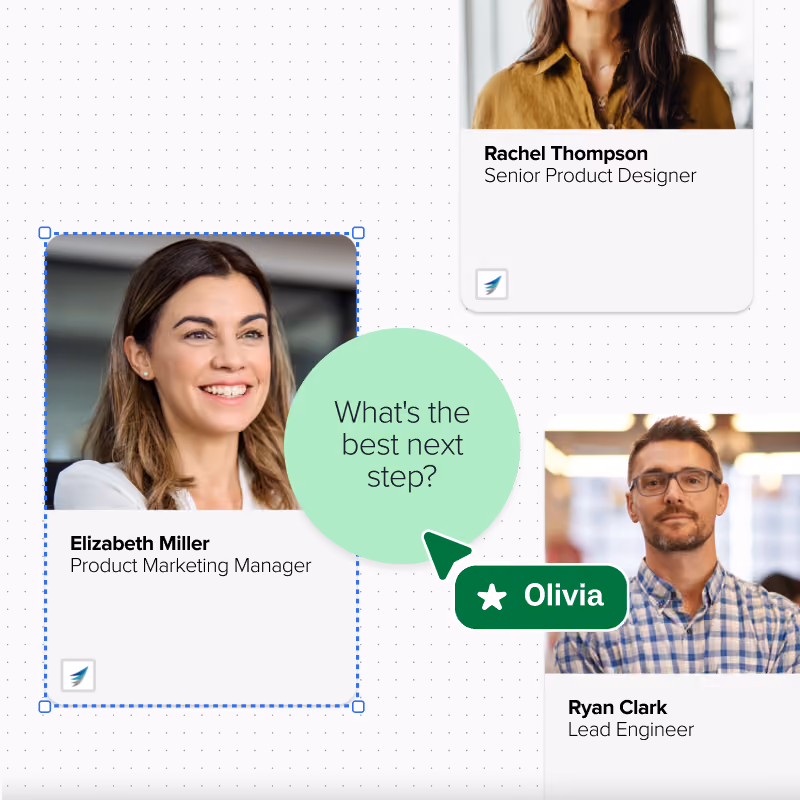 Team members in discussion