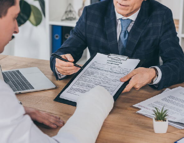 Personal Injury Lawyer Speaking To A Client In Gilbert, AZ