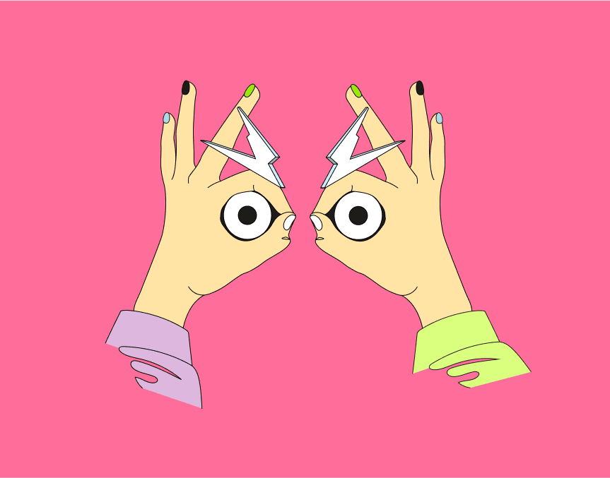 Super vision illustration