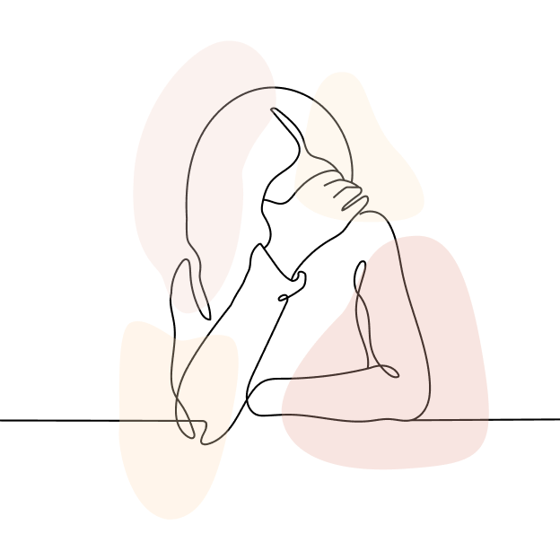 A earth toned line illustration of many kinds of faces.