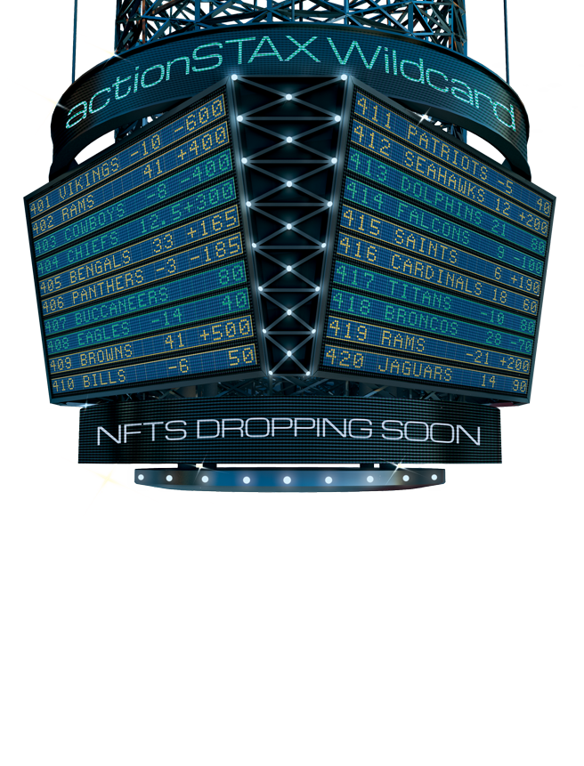 Stadium scoreboard actionSTAX wildcard NFTs dropping soon